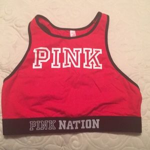 PINK VS workout crop top/sports bra